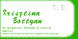 krisztina bottyan business card