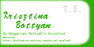 krisztina bottyan business card